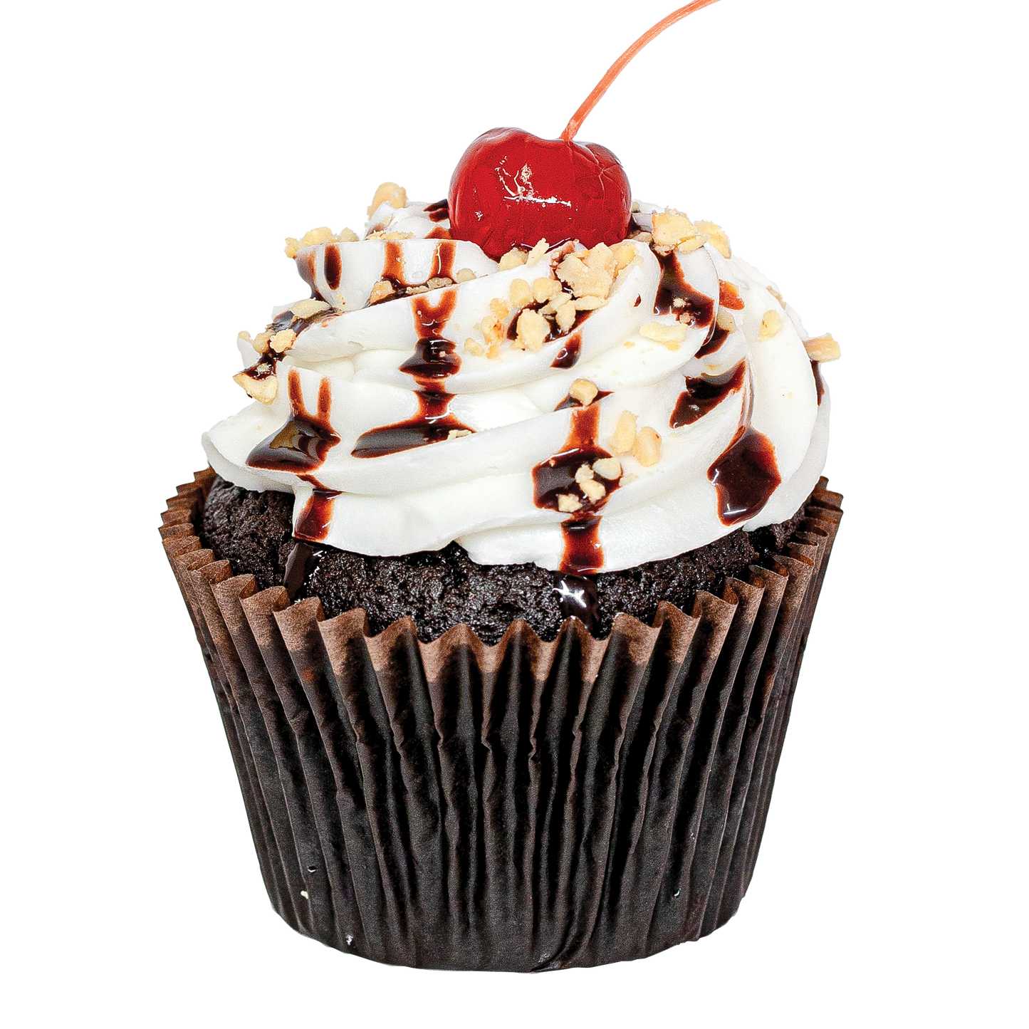 Hot Fudge Sundae Cupcake