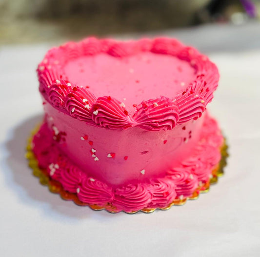 Heart cake - 6" 1 layer